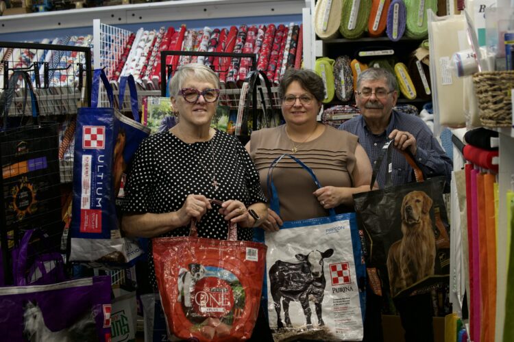 Stitching support: Quilt shop turns pet food bags into donations